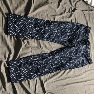 Gap slim cropped polka dot pants